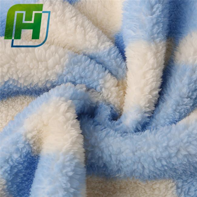 printed coral fleece fabric